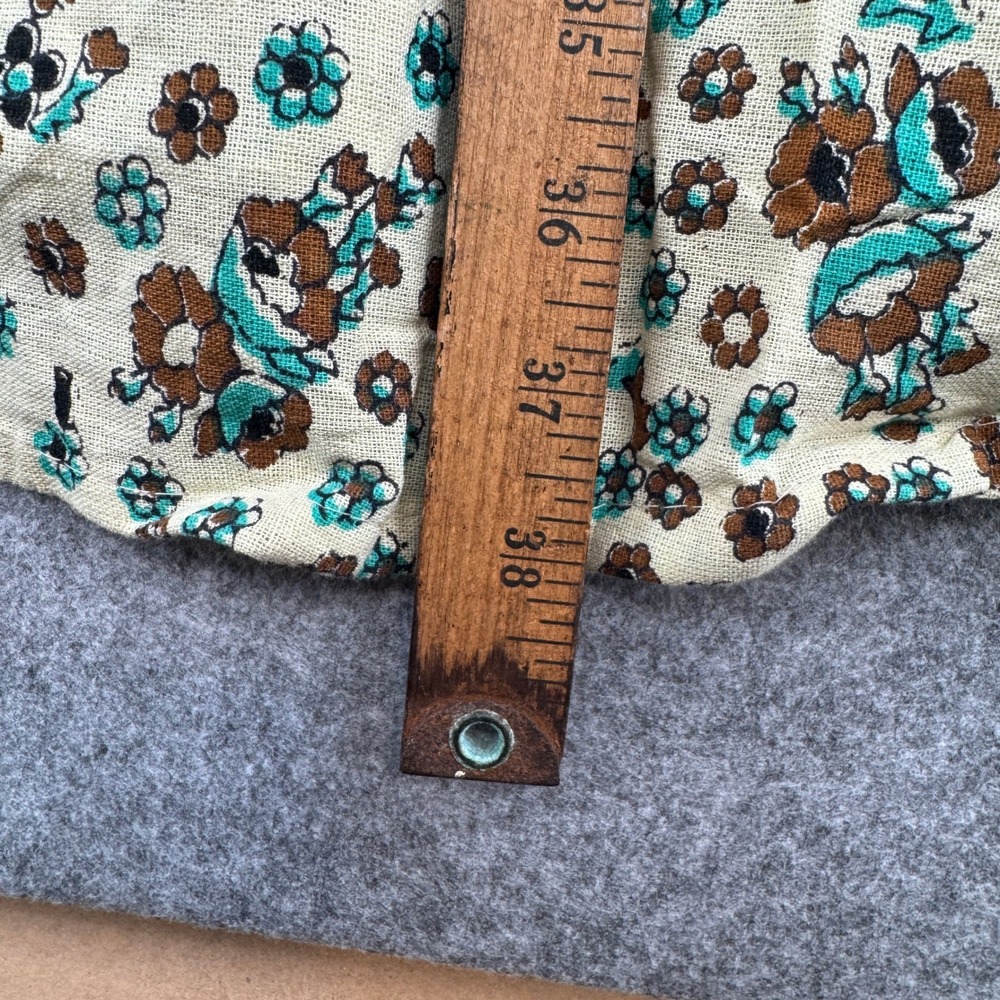 Boho Elephant Block Print Wrap Maxi Skirt Turquoise Brown Floral Tiered Skirt - Picture 6 of 6
